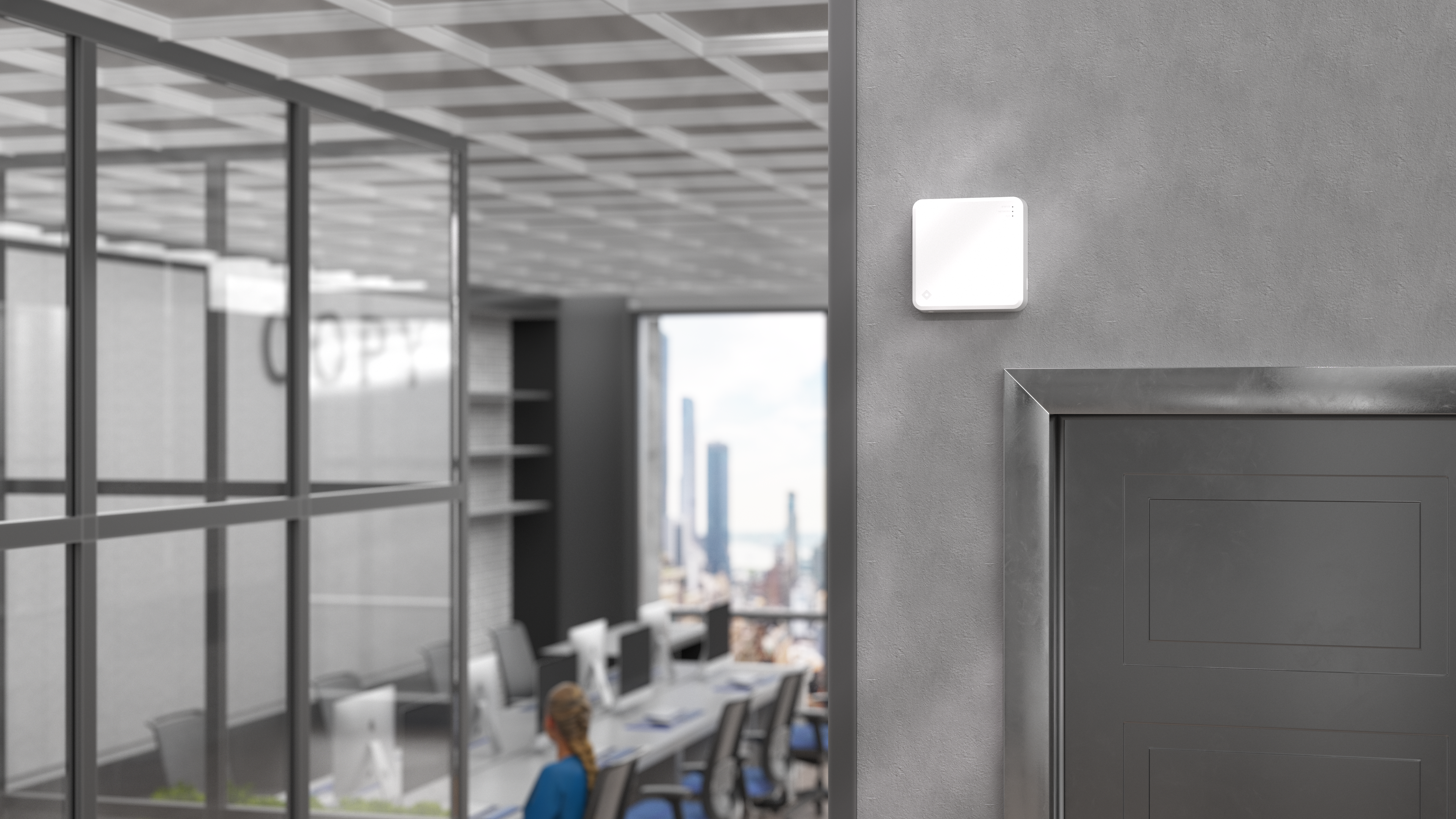 DC10 Single Door Controller in an office