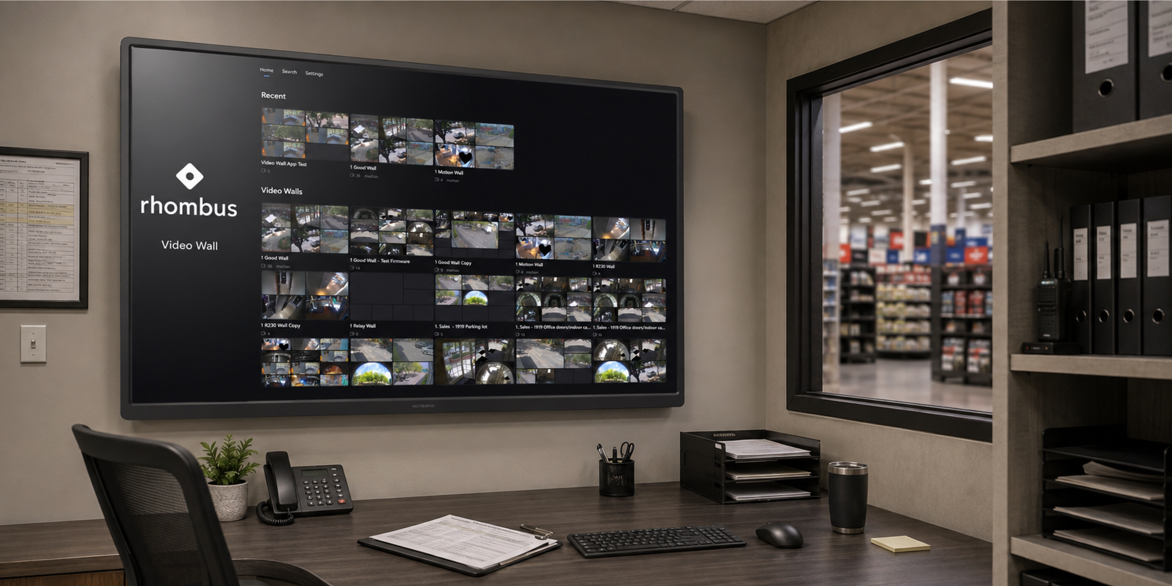 Rhombus Windows Video Wal