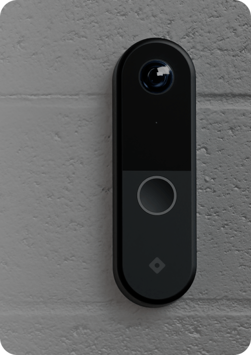 Rhombus DR40 door reader for access control system installed on a wall, showcasing advanced access control technology. This device integrates seamlessly with door access control systems and is managed through sophisticated access control management software, ensuring secure and efficient entry.