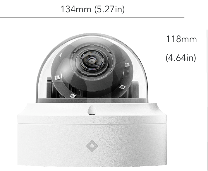 undefined camera with dimensions