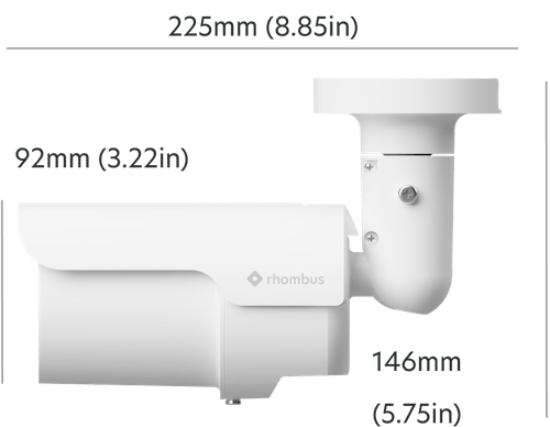 undefined camera with dimensions