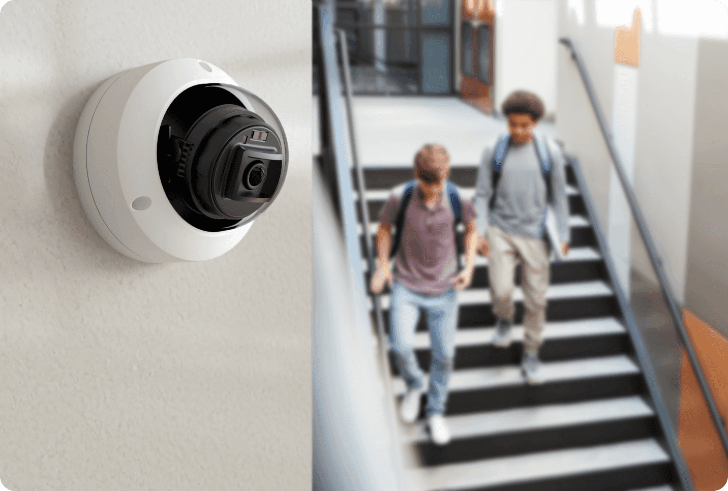 Rhombus Dome Camera On Campus