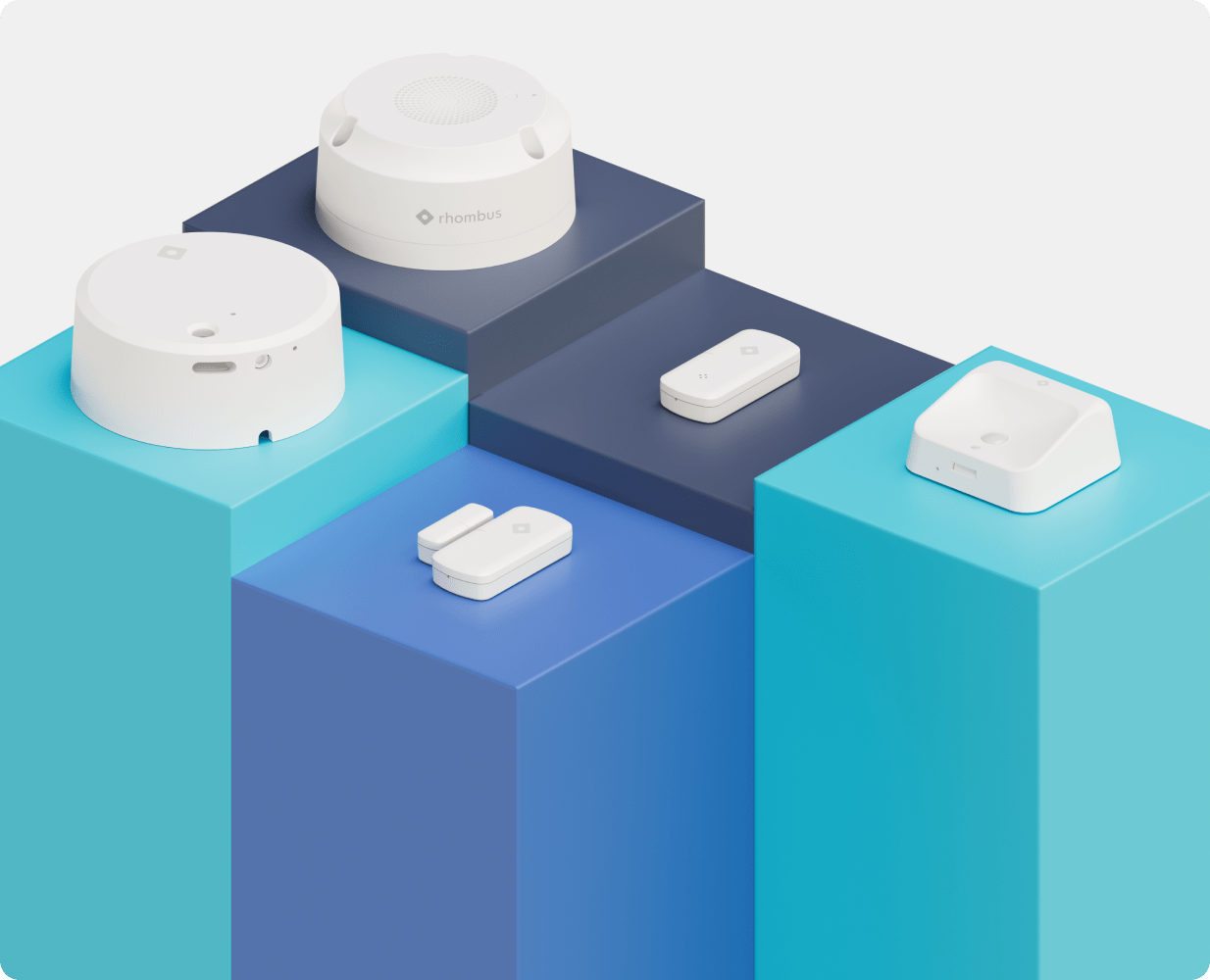 Rhombus sensors on podiums